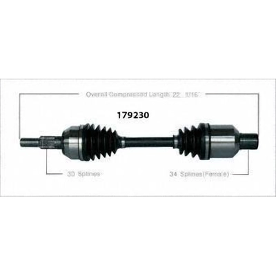 Right New CV Complete Assembly by WORLDPARTS - 179230 pa1