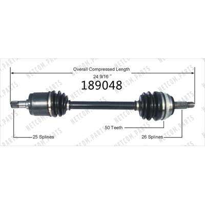 Right New CV Complete Assembly by WORLDPARTS - 189048 pa1