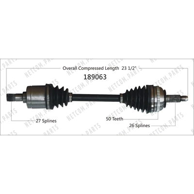 Right New CV Complete Assembly by WORLDPARTS - 189063 pa1