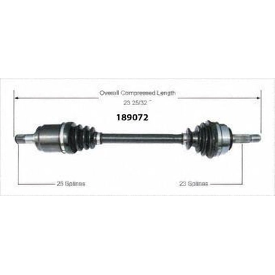 Right New CV Complete Assembly by WORLDPARTS - 189072 pa1