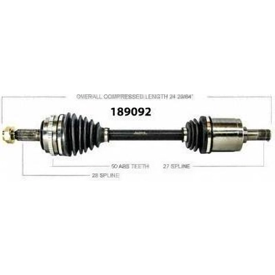 Right New CV Complete Assembly by WORLDPARTS - 189092 pa1