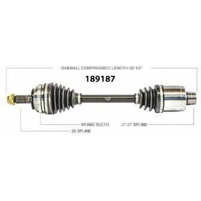 Right New CV Complete Assembly by WORLDPARTS - 189187 pa1