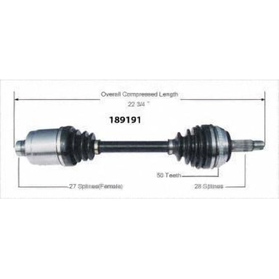 Right New CV Complete Assembly by WORLDPARTS - 189191 pa1