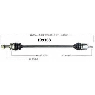 Right New CV Complete Assembly by WORLDPARTS - 199108 pa1