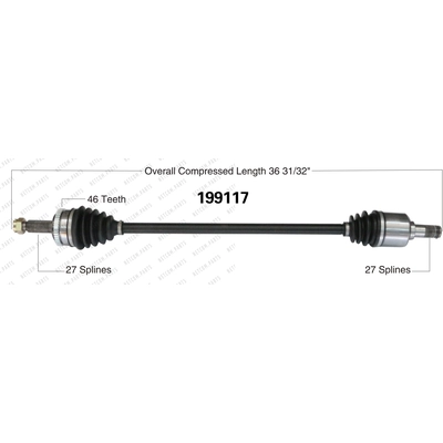 Right New CV Complete Assembly by WORLDPARTS - 199117 pa2