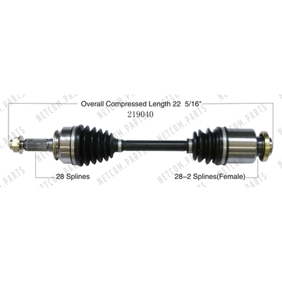 Right New CV Complete Assembly by WORLDPARTS - 219040 pa1