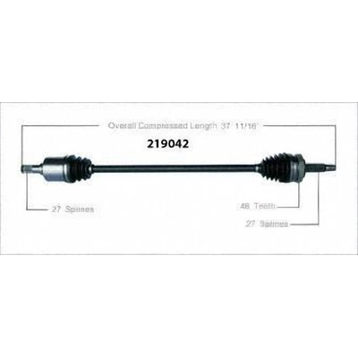 Right New CV Complete Assembly by WORLDPARTS - 219042 pa1