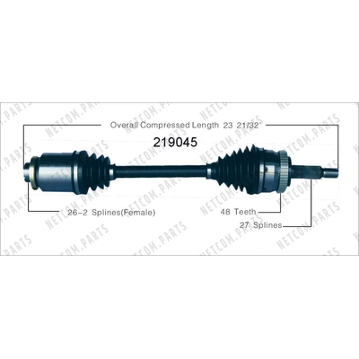 Right New CV Complete Assembly by WORLDPARTS - 219045 pa1
