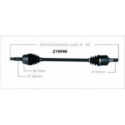 Right New CV Complete Assembly by WORLDPARTS - 219046 pa3