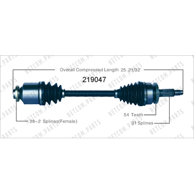 Right New CV Complete Assembly by WORLDPARTS - 219047 pa2