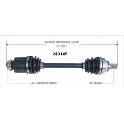 Right New CV Complete Assembly by WORLDPARTS - 249145 pa1