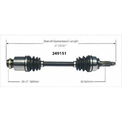 Right New CV Complete Assembly by WORLDPARTS - 249151 pa2