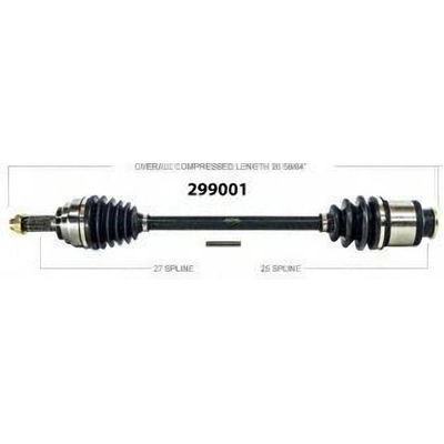 Right New CV Complete Assembly by WORLDPARTS - 299001 pa1