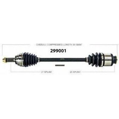 Right New CV Complete Assembly by WORLDPARTS - 299001 pa2