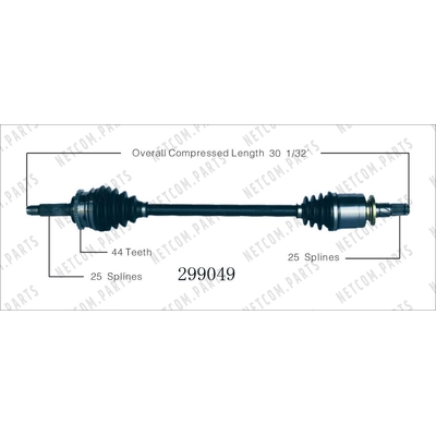 Right New CV Complete Assembly by WORLDPARTS - 299049 pa1