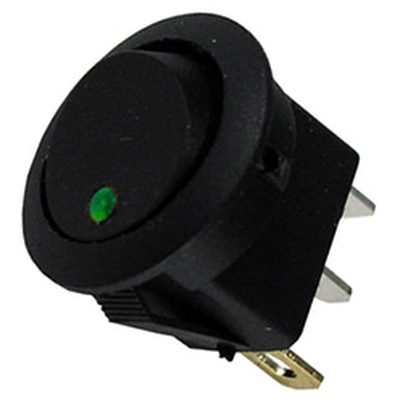 PICO OF CANADA - 9415-3-11 - 10A 12V On-Off Round Rocker With Led Switch - Green pa1