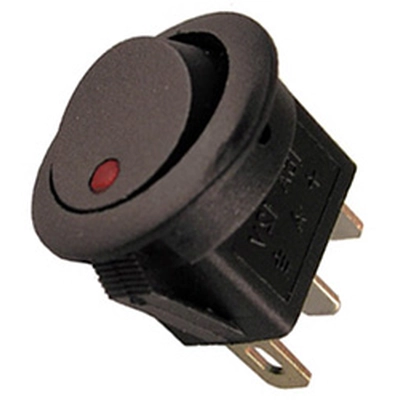 PICO OF CANADA - 9415-5-11 - 10A 12V On-Off Round Rocker With Led Switch - Red pa1