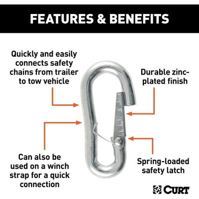 S-Hook With Safety Latch by CURT MANUFACTURING - 81271 pa3