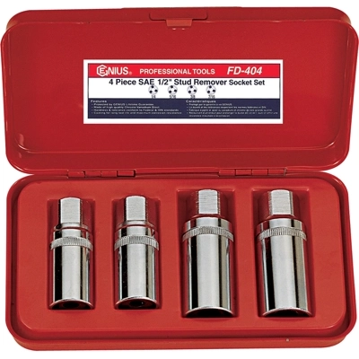 SAE Stud Remover Socket Set by GENIUS - FD-404 pa5
