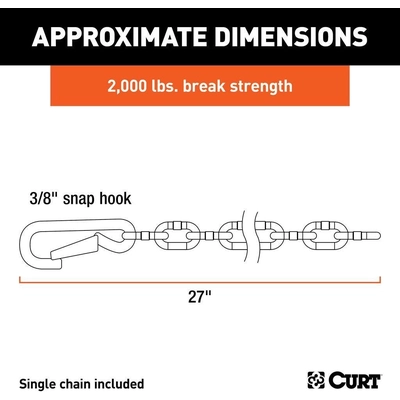 Safety Chain Assembly by CURT MANUFACTURING - 80312 pa7