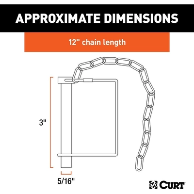 CURT MANUFACTURING - 25034 - Safety Pin pa6