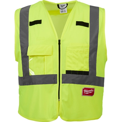 MILWAUKEE - 48-73-5063 - Class 2 High Visibility Yellow Safety Vest pa1