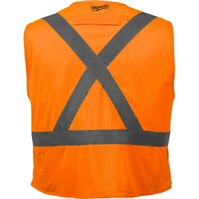 MILWAUKEE - 48-73-5073 - Class 2 High Visibility Orange Safety Vest pa2