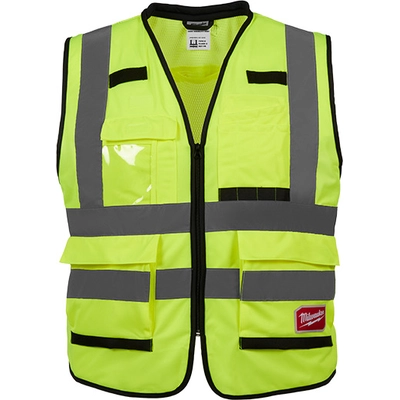 MILWAUKEE - 48-73-5081 - Class 2 High Visibility Yellow Performance Safety Vest pa1