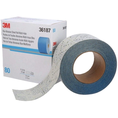 3M - 36187 - Hookit Blue Abrasive Sheet Roll Multi-hole pa4