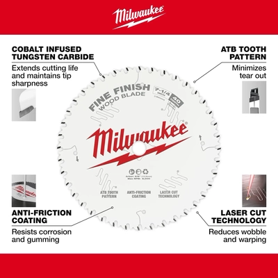 MILWAUKEE - 48-40-0730 - Ultra Fine Finish Circular Saw Blade pa3