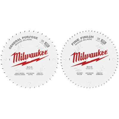 MILWAUKEE - 48-40-1036 - Circular Saw Two - Pack Wood Cutting Blades pa1