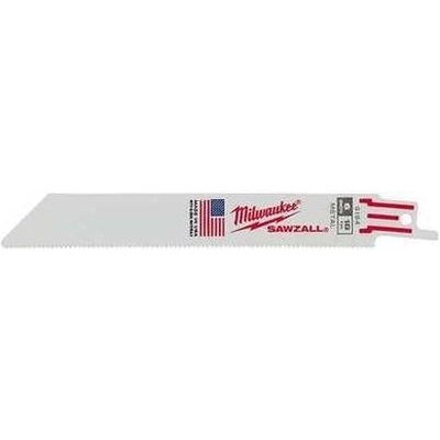 SAWZALL™ 18 TPI 6" Bi-Metal Straight Thin Kerf Reciprocating Blades (50 Pieces) by MILWAUKEE - 48-01-6184 pa2
