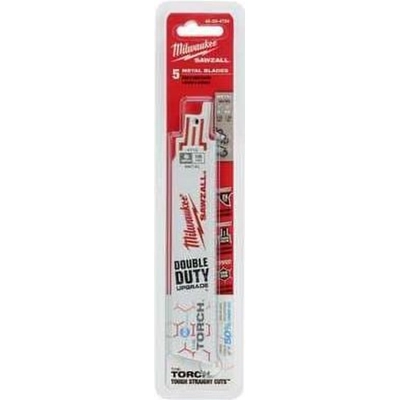 SAWZALL™ Torch™ Ice Hardened™ 18 TPI 6" Bi-Metal Straight Reciprocating Blades (5 Pieces) by MILWAUKEE - 48-00-4784 pa2