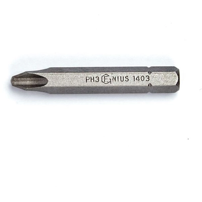 GENIUS - 1403 - 5/16″ Hex Shank, #3 Philips Screwdriver Bit 56mmL (Pack of 50) pa1