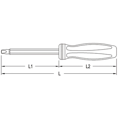 GENIUS - 500052 - #2 Square Screwdriver 210mmL (Pack of 30) pa2