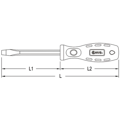 GENIUS - 506+0680 - 1.2 x 8.0mm Slotted Screwdriver 300mmL
 (Pack of 40) pa2