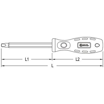 GENIUS - 506+9801 - Square Screwdriver 225mmL(Pack of 40) pa2