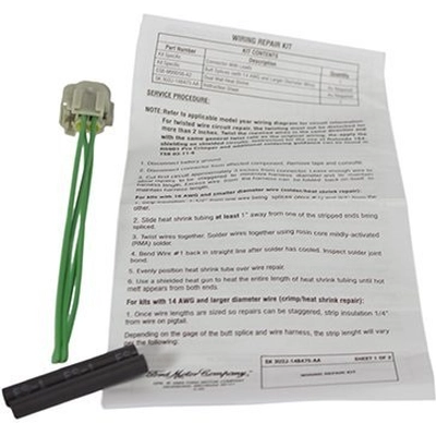 Seat Belt Warning Switch by MOTORCRAFT - WPT1116 pa1