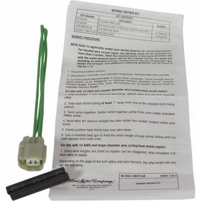 Seat Belt Warning Switch by MOTORCRAFT - WPT1116 pa2
