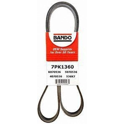 Serpentine Belt by BANDO USA - 7PK1360 pa2