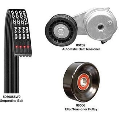 Ensemble de composant d'entraînement de courroie serpentine de DAYCO - D60855K2 pa2