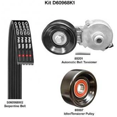 Ensemble de composant d'entraînement de courroie serpentine by DAYCO - D60968K1 pa3