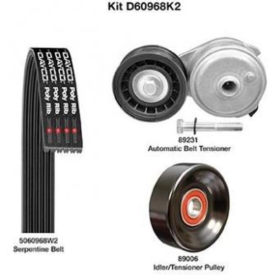 Serpentine Belt Drive Component Kit by DAYCO - D60968K2 pa3