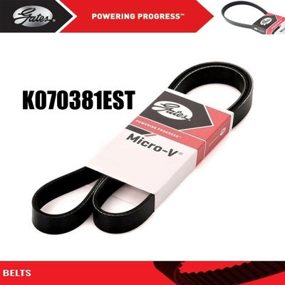 Serpentine Belt by GATES - K070381EST pa3