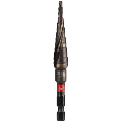 SHOCKWAVE™ Impact Duty™ 1/8" to 1/2" Fractional Step Drill Bit by MILWAUKEE - 48-89-9241 pa1