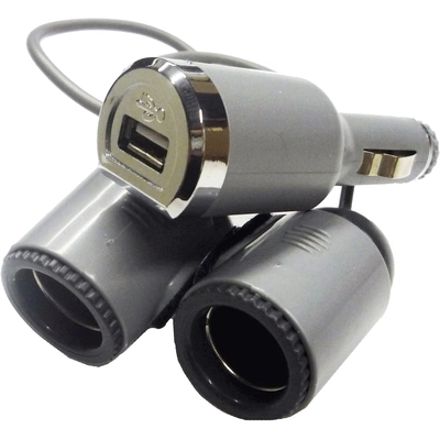 iLINK - 711 - 12V/24V Twin Socket Plug-in Ext Cord With USB Port pa1