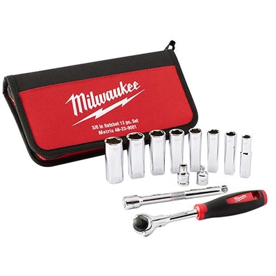 MILWAUKEE - 48-22-9001 - 3/8" Drive Metric Socket Set pa1