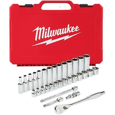 MILWAUKEE - 48-22-9508 - Ratchet & Socket Set-Metric pa3