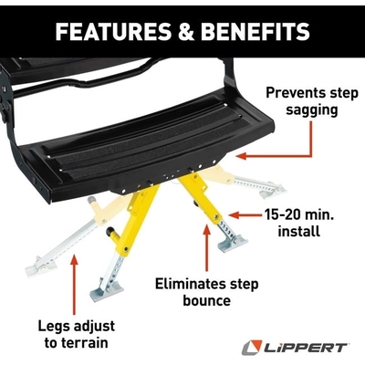 Solid Stance Step Stabilizer Kit by LIPPERT COMPONENTS - 2020109777 pa2