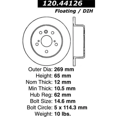 Disques sportifs de STOPTECH - 126.44126SL pa1